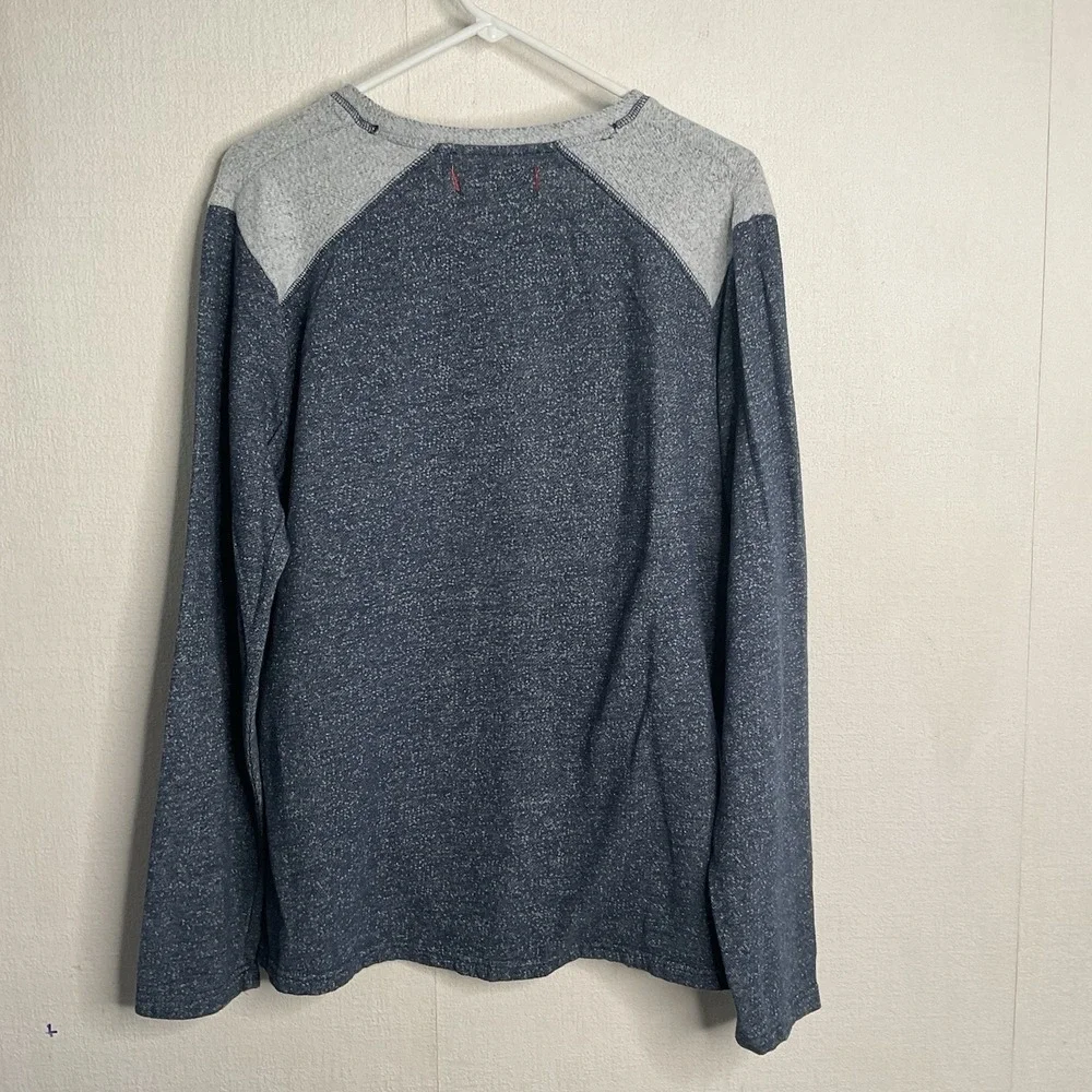 Tommy Bahama Sweatshirt Blue Heather Gray Mens Sz XL Pullover Marled Long Sleeve - Picture 6 of 8
